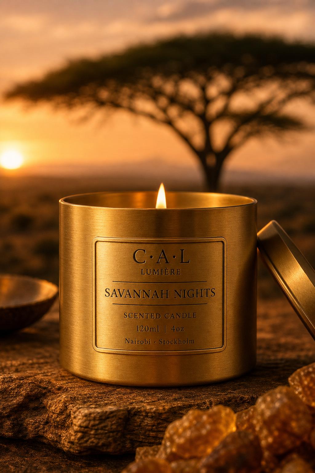 Savannah Nights C.A.L. Lumière Scented Candle.