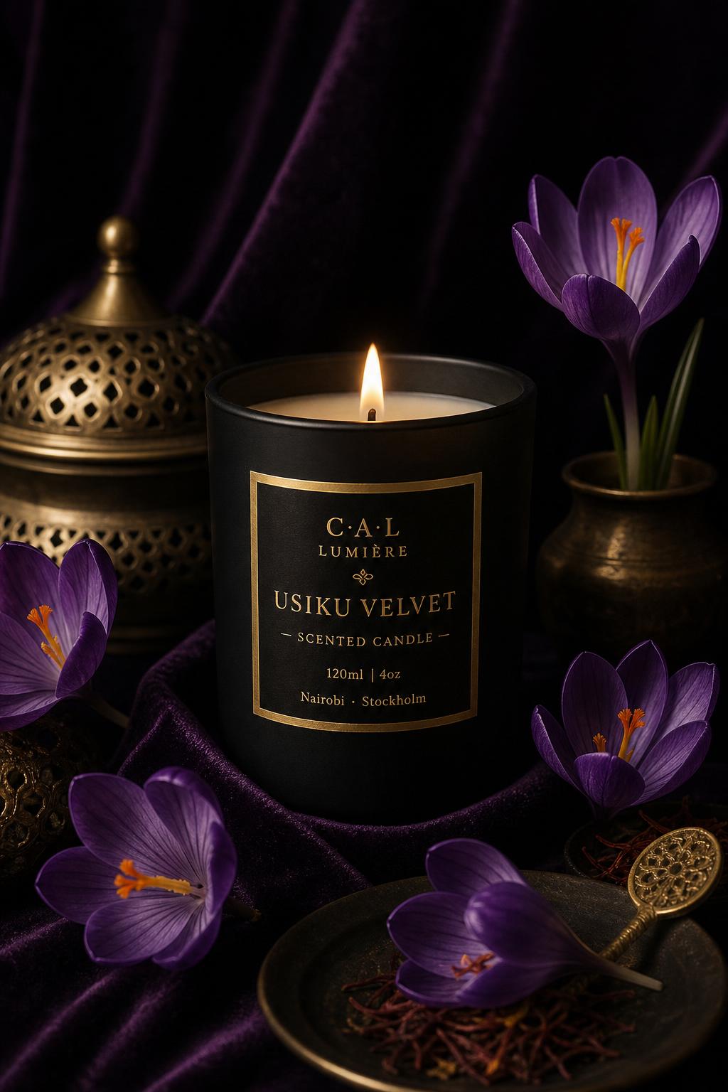 Usiku Velvet C.A.L. Lumière Scented Candle.